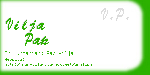 vilja pap business card